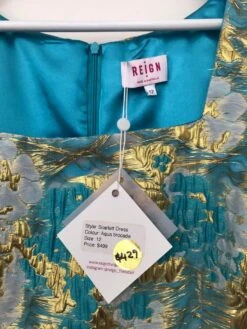 Scarlett Blue And Gold Midi Dress 9 Scarlett Blue And Gold Midi Dress -Gunsn Styles 0d9a2c68 83d8 48ea a473 719e39a4adf8