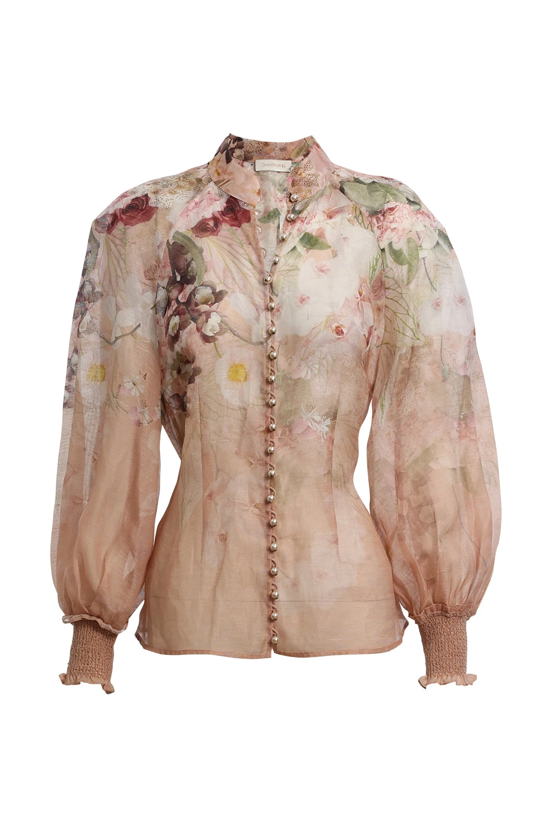 Blush Dancer Floral Organza Blouse 1 Blush Dancer Floral Organza Blouse