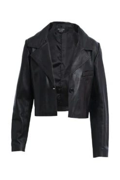 Blair Crop Leather Jacket