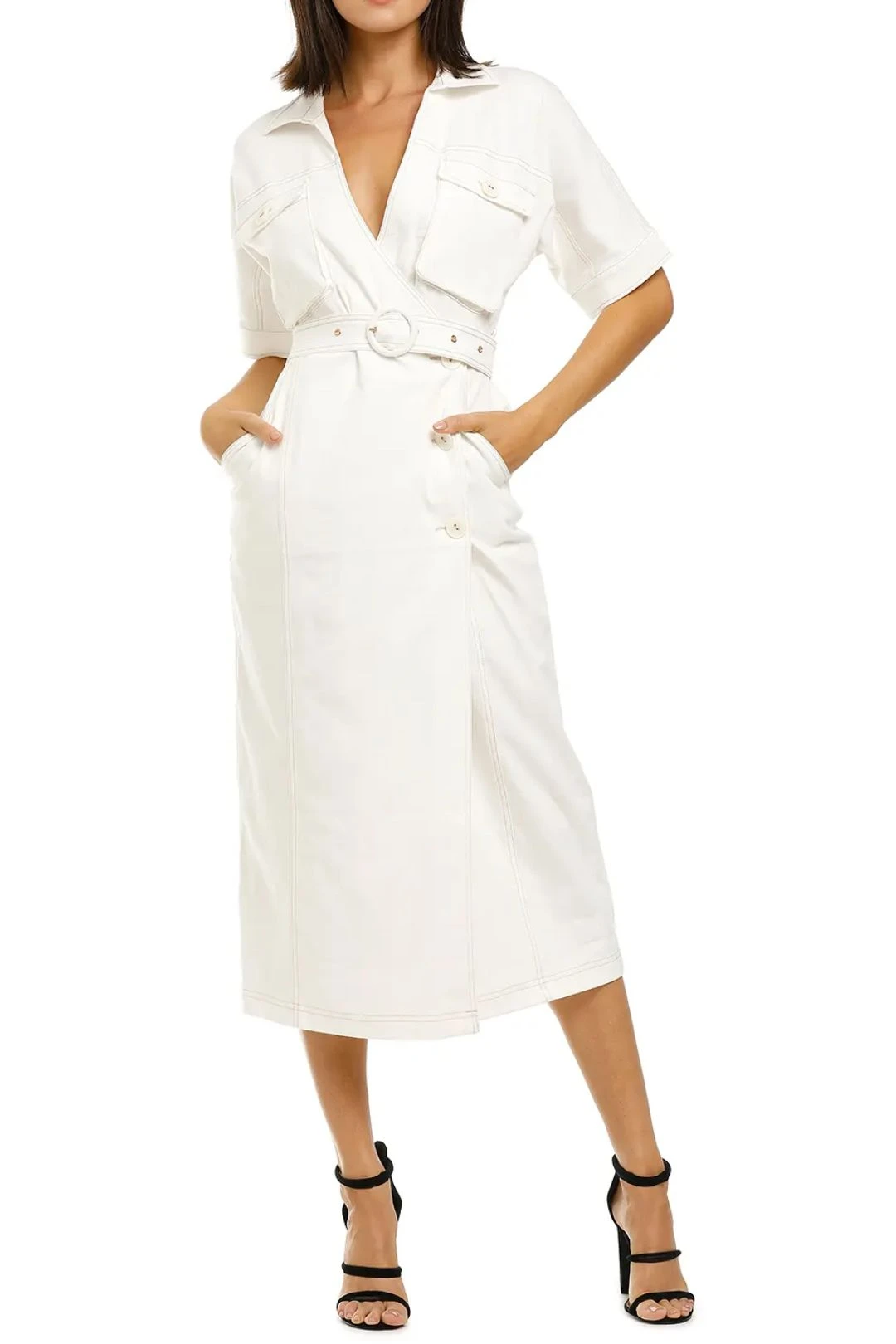 Lila Button Wrap Dress 1 Lila Button Wrap Dress