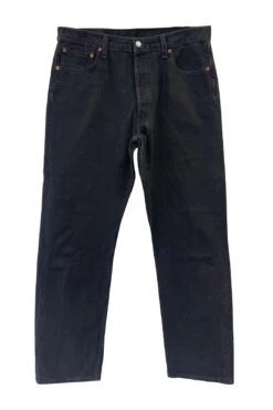 Men's 501 Black Button Up Fly Jeans