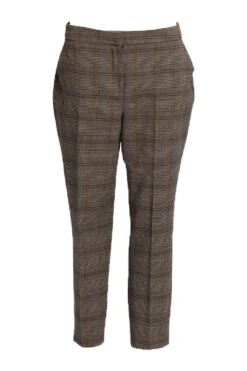 Plaid Tapered Crop Pants