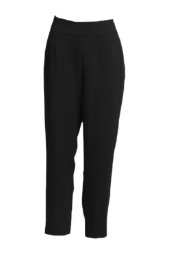 Black Wide Band Trousers