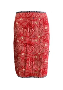 Oriental Red Mini Skirt