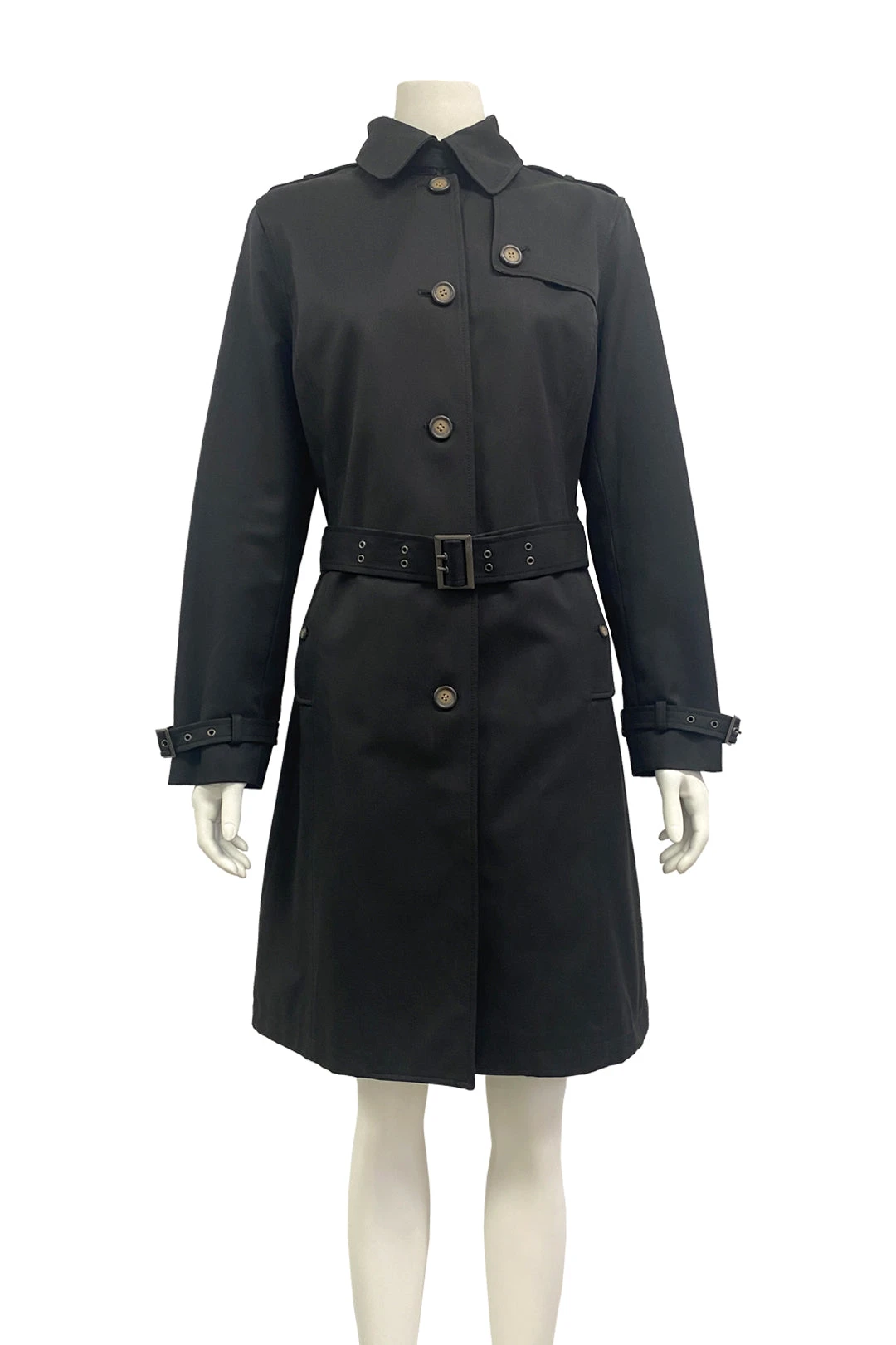 Trench Coat Black 2 Trench Coat Black - Image 2