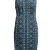 Blue Printed Shift Batik Dress
