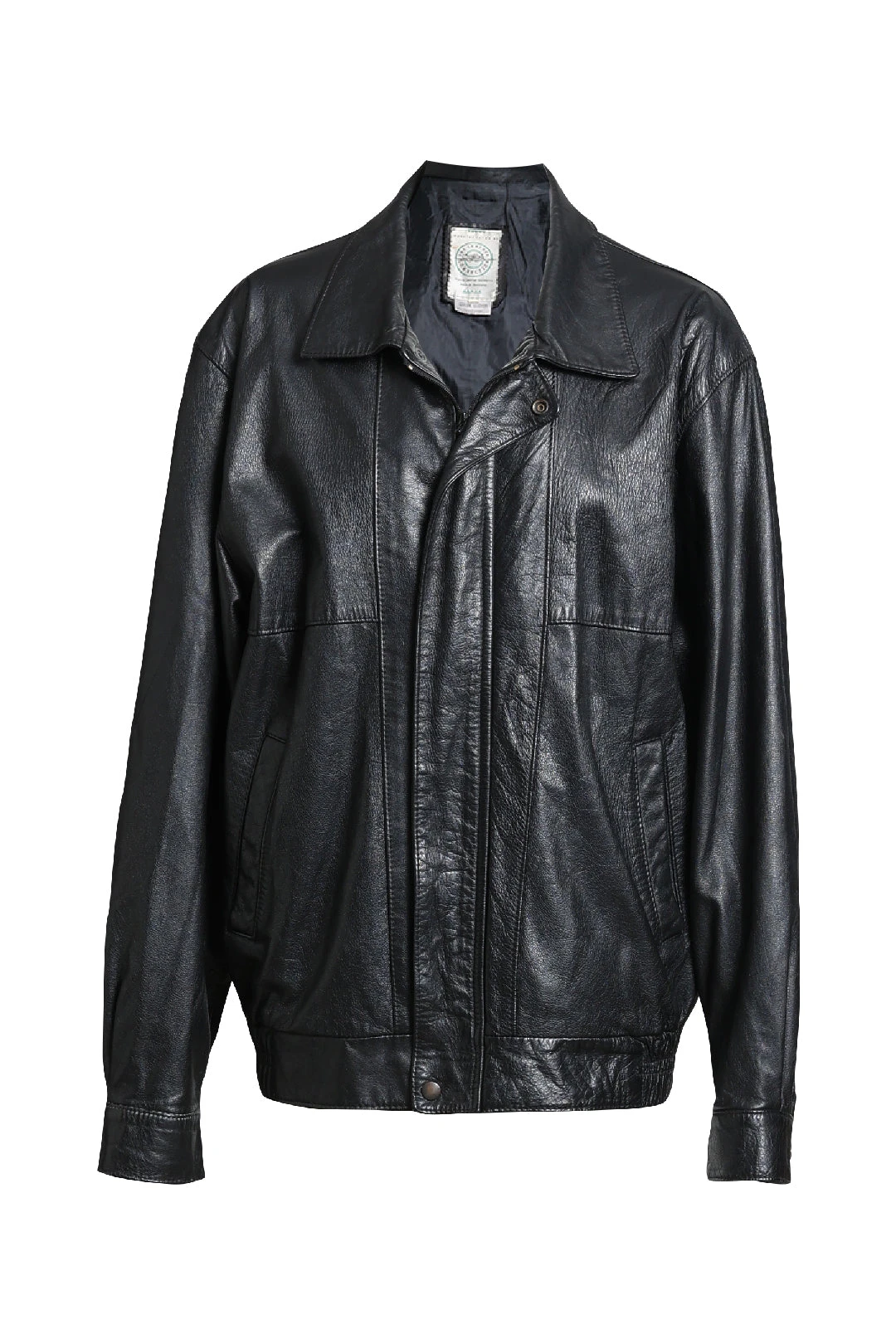 Oversized Black Leather Jacket 1 Oversized Black Leather Jacket