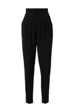 Black Pleat Waist Trousers
