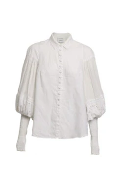 Sarina Linen Cotton Lace Shirt