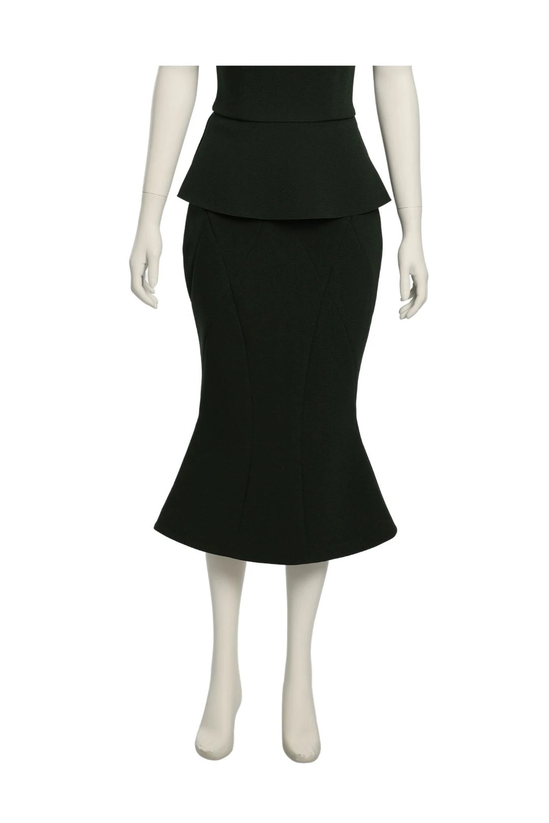 Winona Khaki Peplum Skirt 2 Winona Khaki Peplum Skirt - Image 2