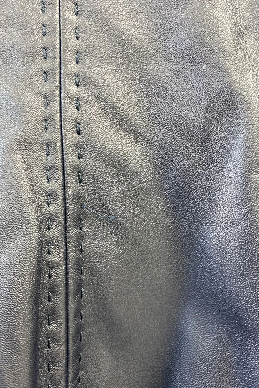 Tailored Leather Jacket With Velvet Trim 5 Tailored Leather Jacket With Velvet Trim - Image 5