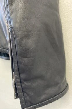 Tailored Leather Jacket With Velvet Trim 12 Tailored Leather Jacket With Velvet Trim -Gunsn Styles ArmaniCollezioniTailoredLeatherJacketWithVelvetTrim 3