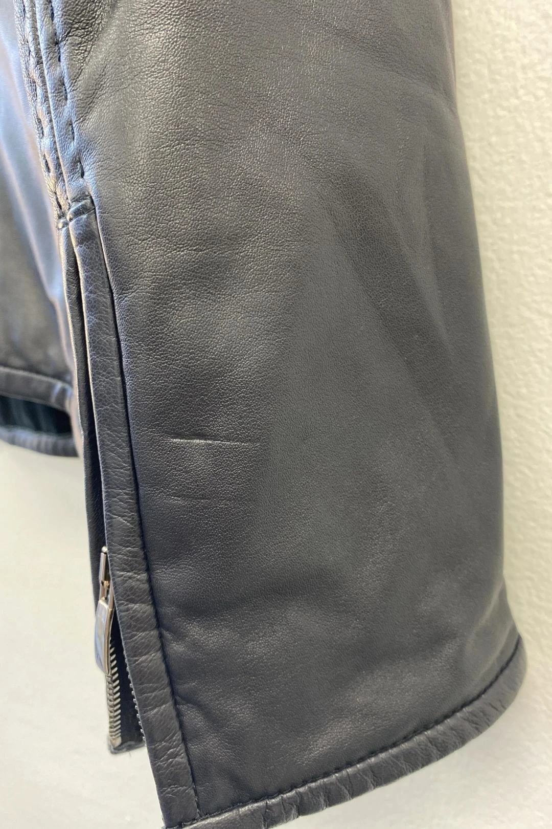 Tailored Leather Jacket With Velvet Trim 6 Tailored Leather Jacket With Velvet Trim - Image 6