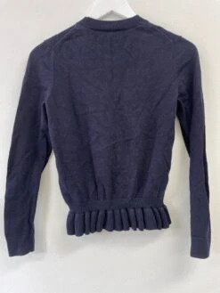 Blue Peplum Hem Knit Jumper 6 Blue Peplum Hem Knit Jumper -Gunsn Styles BluePeplumHemKnitJumper