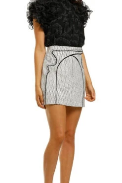 Long Lasting Skirt - Ivory Spot -Gunsn Styles CMEOCollectiveLongLastingSkirt IvorySpot 2