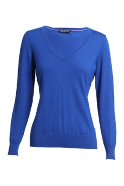 Merino Wool Cobalt Blue Knit Jumper