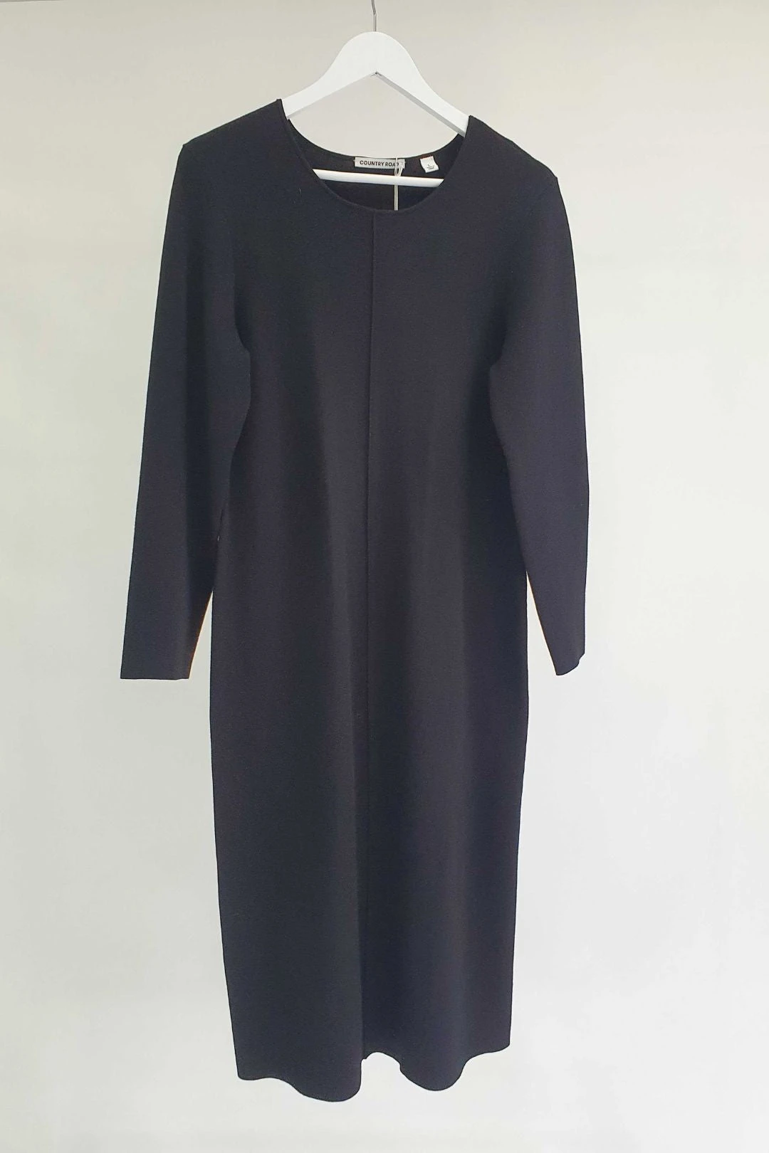 Black Knitted Midi Dress 2 Black Knitted Midi Dress - Image 2