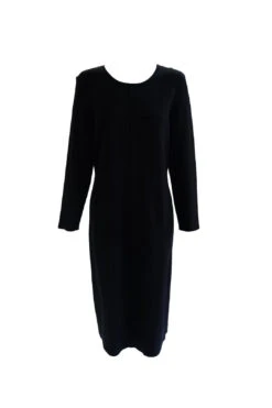Black Knitted Midi Dress