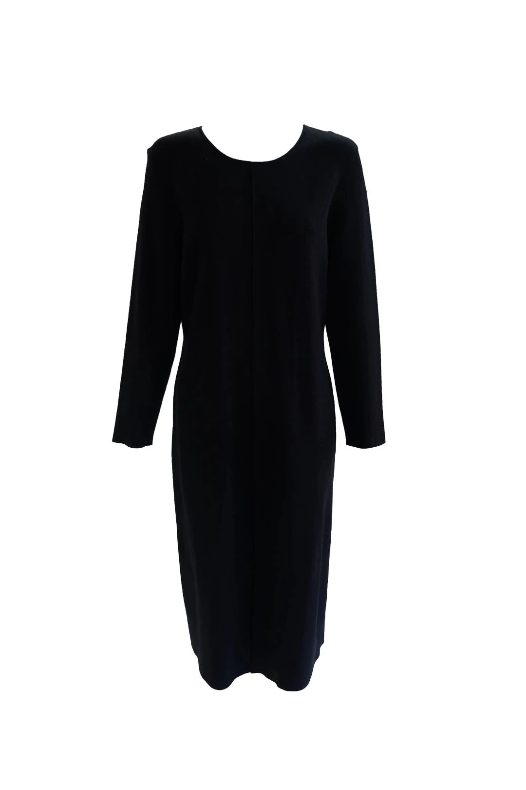 Black Knitted Midi Dress 1 Black Knitted Midi Dress