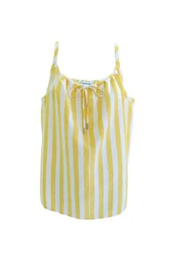Yellow And White Stripe Cami