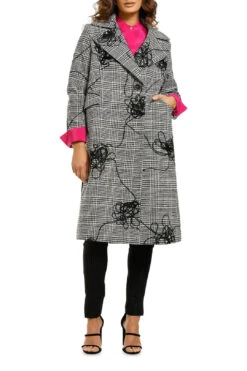 Button Up Coat - Check