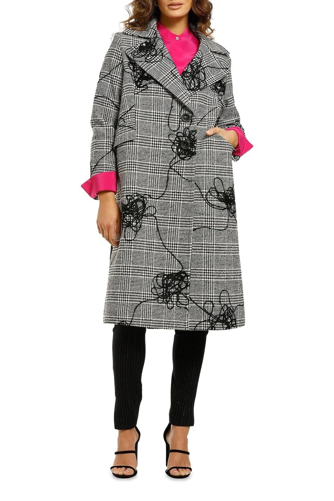 Button Up Coat - Check 1 Button Up Coat - Check