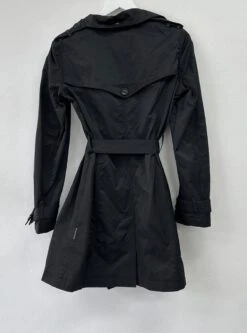 Double Breasted Tie Waist Trench Coat Black 5 Double Breasted Tie Waist Trench Coat Black -Gunsn Styles Doublebreastedtrenchcoat