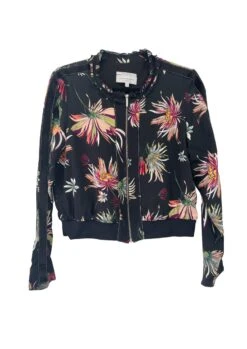 Floral Cropped Bomber