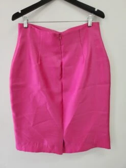 Hot Pink Mini Skirt 7 Hot Pink Mini Skirt -Gunsn Styles HotPinkMiniSkirtback