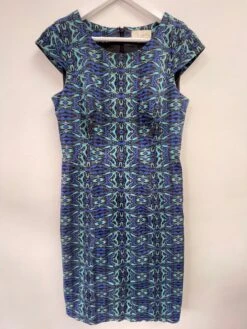 Blue Printed Shift Batik Dress 15 Blue Printed Shift Batik Dress -Gunsn Styles IMG 4476 MerchandiseOperationsTrainee