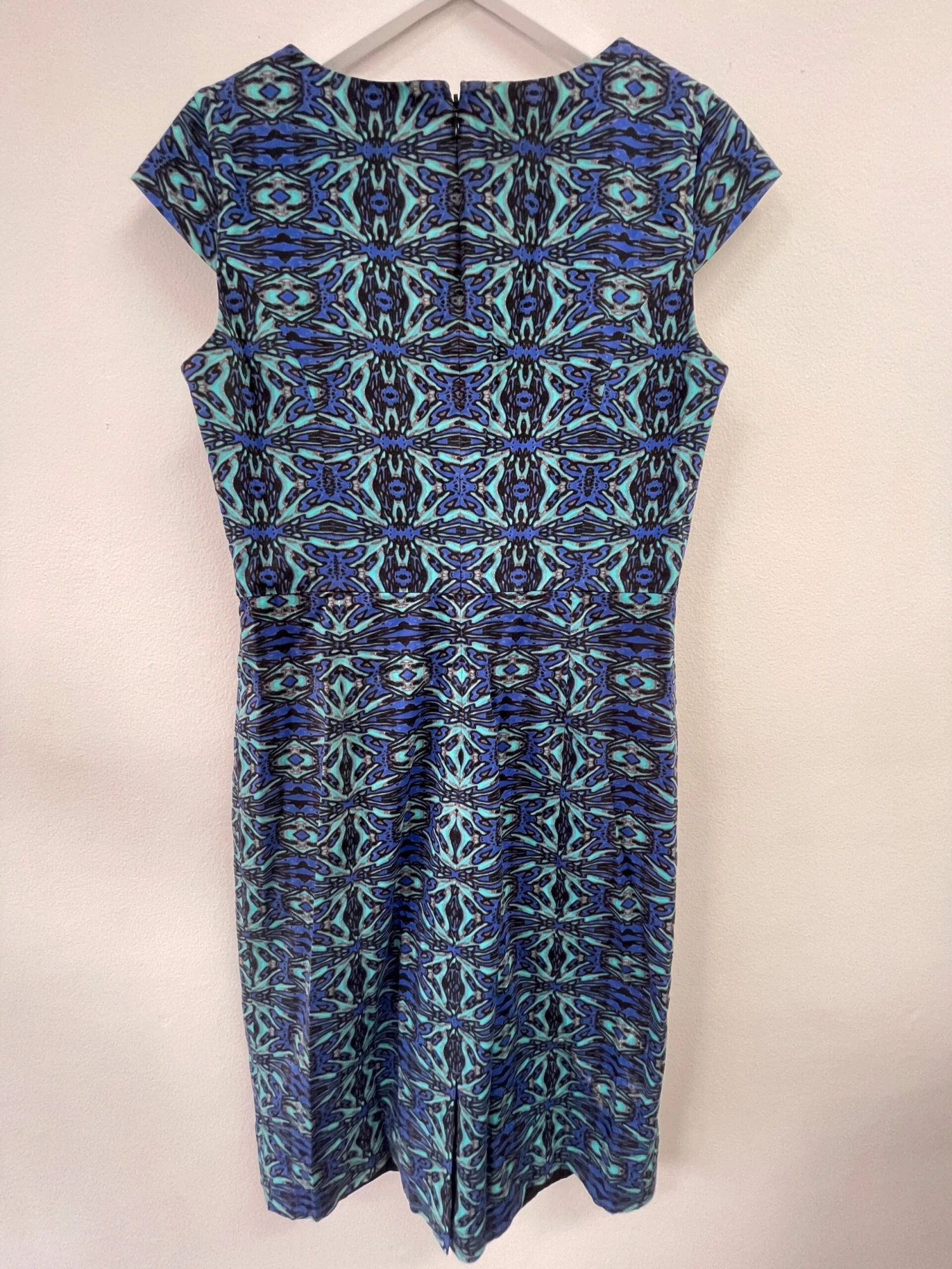 Blue Printed Shift Batik Dress 7 Blue Printed Shift Batik Dress - Image 7