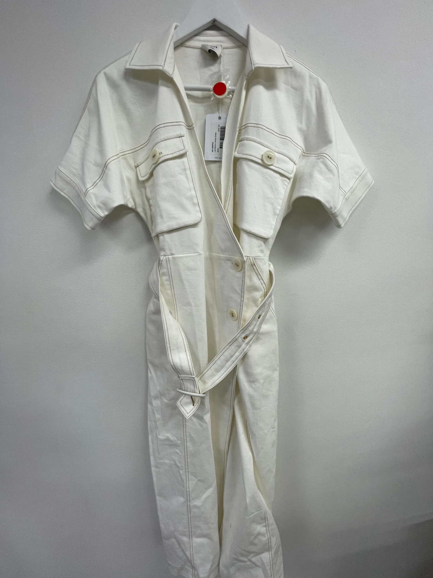 Lila Button Wrap Dress 2 Lila Button Wrap Dress - Image 2