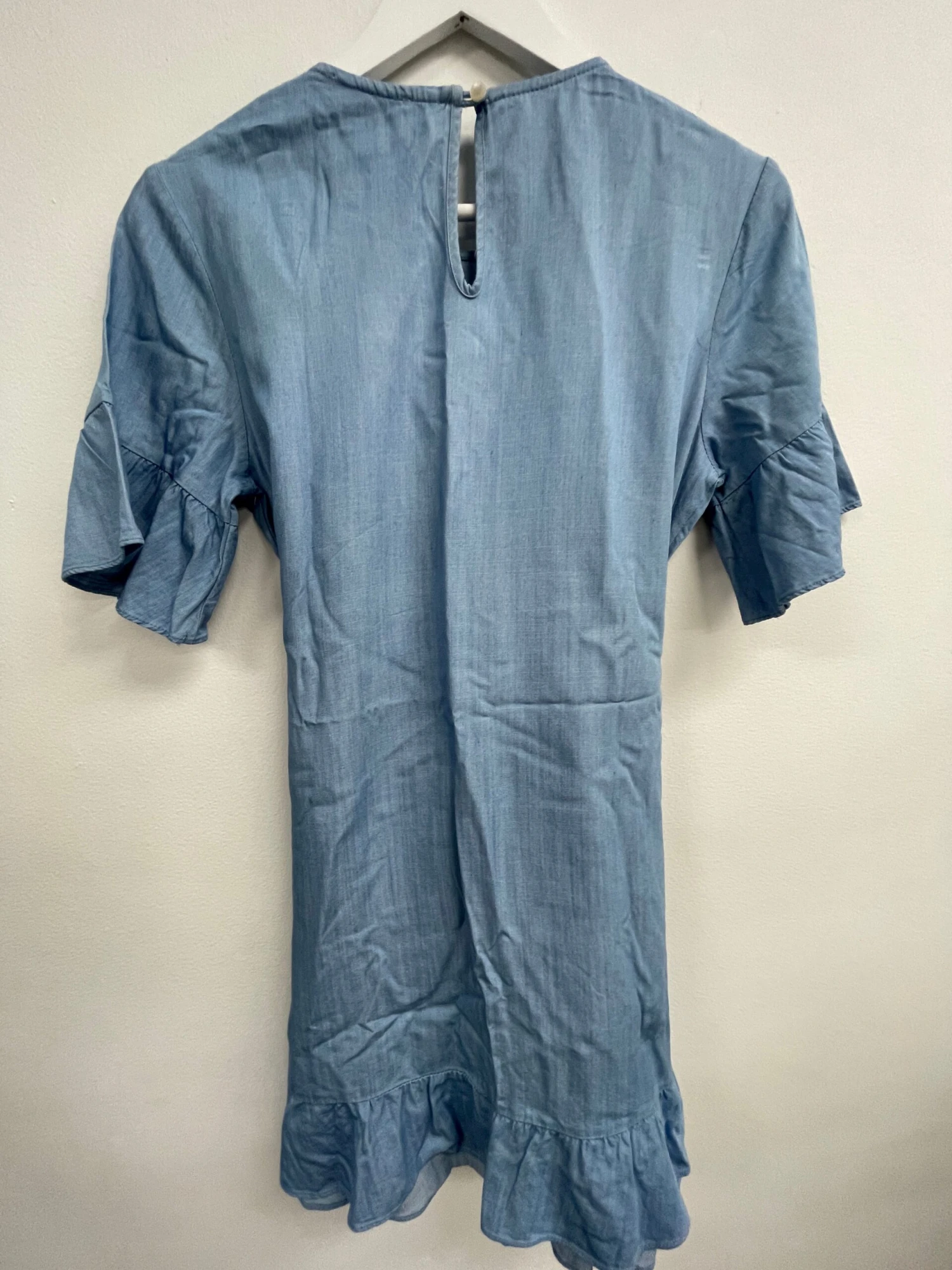 Ruffle Denim Dress 3 Ruffle Denim Dress - Image 3