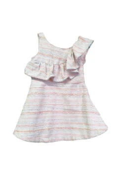 Frill Detail Tweed Dress