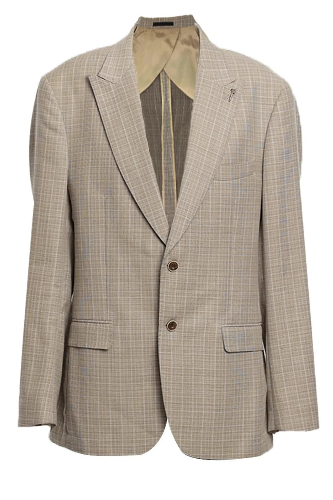 Marine Sports Jacket Beige Windowpane 1 Marine Sports Jacket Beige Windowpane