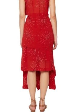 Galaxy Waterfall Skirt - Red 5 Galaxy Waterfall Skirt - Red -Gunsn Styles KITX GalaxyWaterfallSkirt Red 2