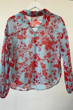 Collared Sheer Shirt -Gunsn Styles KookaiCollaredSheerShirt