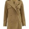 Double Breasted Camel Trench