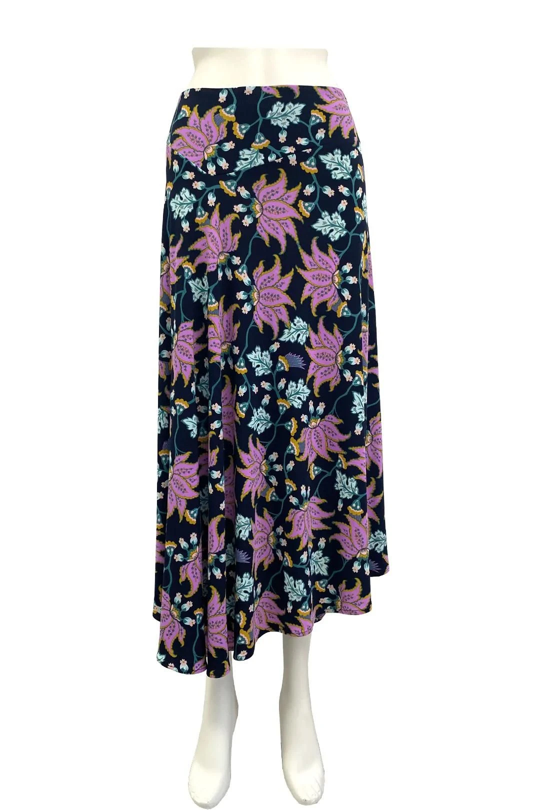 Floral Oriental Midi Skirt 2 Floral Oriental Midi Skirt - Image 2
