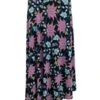 Floral Oriental Midi Skirt