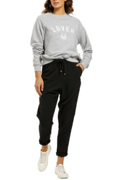 Embroidered Sweat - Grey