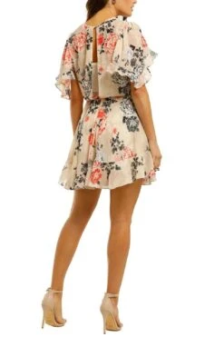 Painterly Floral Mini Dress - Bone -Gunsn Styles LoverPainterlyFloralMiniDress Bone 5106f6b7 de64 4f40 b94e c0bb36a7ca07