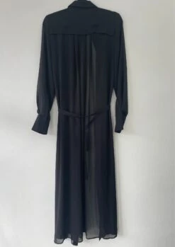 Maxi Shirt Dress Black -Gunsn Styles MaxiShirtDressBlack 3