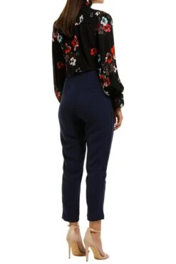 High Neck Smocked Top - Lilac Multi -Gunsn Styles Ncholas The Label High Neck Smocked Top Lilac Multi 3