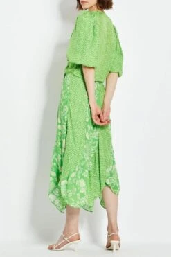 Debbie Skirt - Leaf -Gunsn Styles NicholasDebbieSkirt Leaf 2