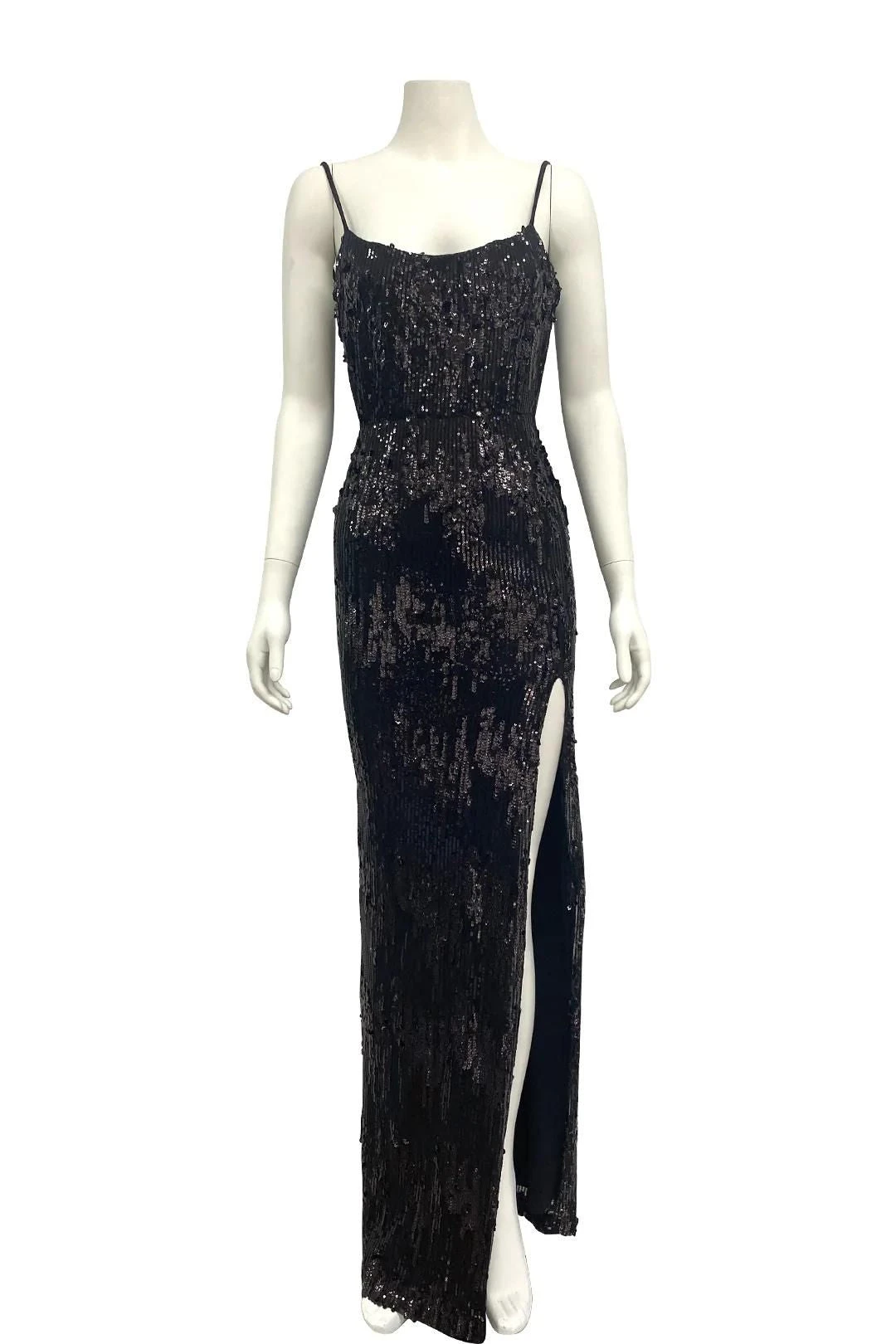 Cascade Sequin Black Gown 2 Cascade Sequin Black Gown - Image 2