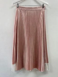 Gunsn Styles -Gunsn Styles PinkPleatedMidiSkirt