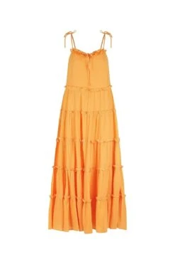Senorita Orange Maxi Dress