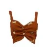 Brown Lion Print Bandeau Top