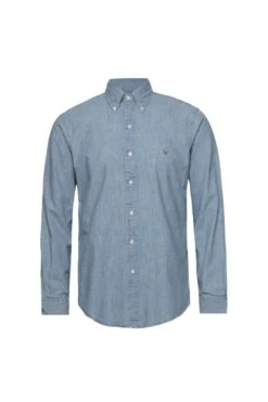 Chambray Blue Denim Sport Shirt
